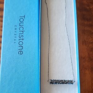 Touchstone Crystal Pipette Silver Necklace